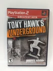 Tony Hawk's Underground (PS2 PlayStation 2) Complete, tested. Greatest Hits