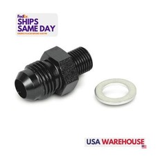 Earls At991953erl One Black Aluminum 6an To 10mm X 1.0 Webber Carb Adapter Fitt