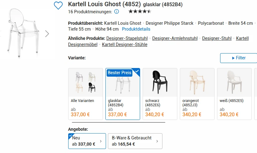 Kartell Louis Ghost, Foto 3 von 3