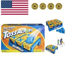 Toss Across Game, Beanbag Tic Tac Toe for 2 to 4 Players Ages 5 and Older