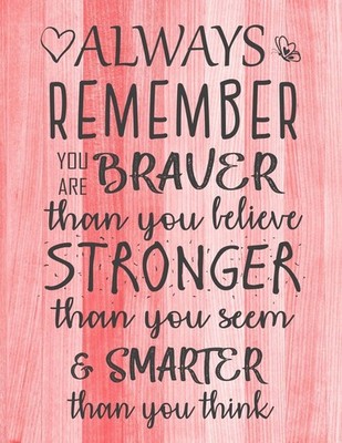 Always Remember You are Braver than you believe - Stronger than you seem & S...