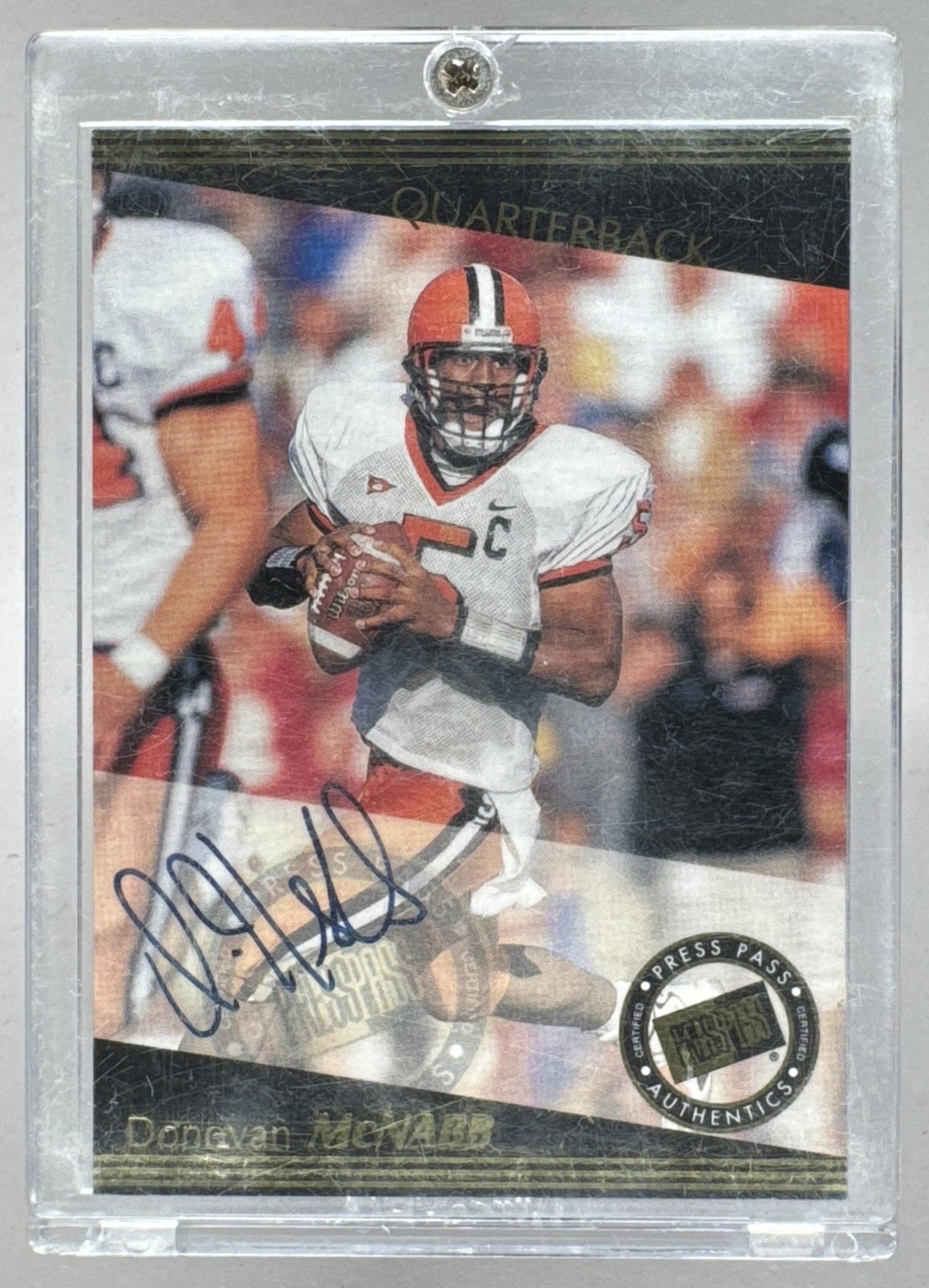 Donovan McNabb Press Pass Certified Autograph # Base