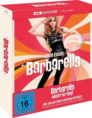 BARBARELLA 4K UHD + Bluray Collector´s Edition 2-Disc + Poster + Art Cards NEU !