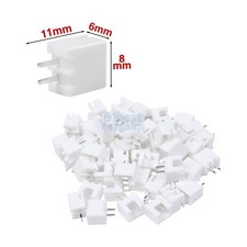 100pcs 2P JST XH 2.54 Plug 0.1 in XH2.54 2 Pin Male Housing Header Connector
