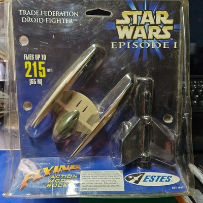 ESTES Star Wars Episode 1 Trade Federation Droid Fighter fliegende Modellrakete