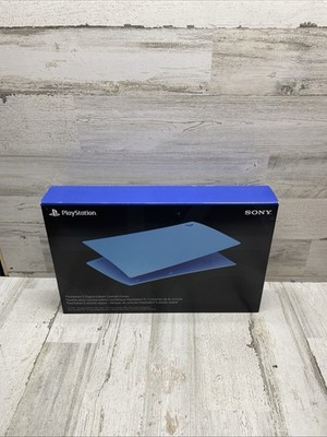 Sony PlayStation 5 Starlight Blue Digital Edition OEM Console Covers
