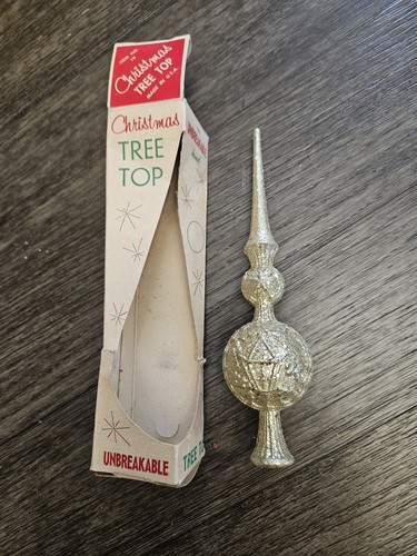 Bradford Tree Top Vintage Unbreakable Gold Tree Topper USA