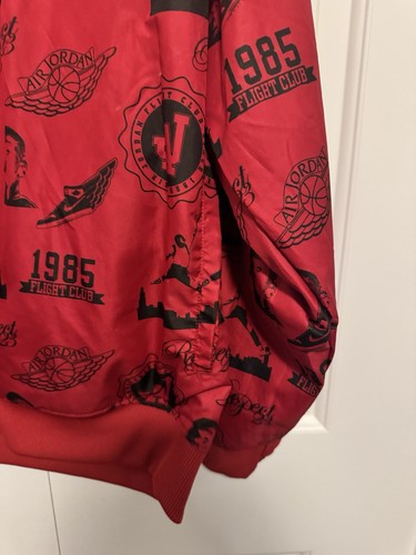 Chaqueta reversible grande para hombre Nike 1985 Flight Club Air Jordan estampado por todas partes - Imagen 6 de 9