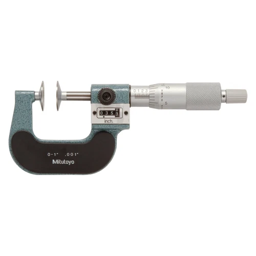 Mitutoyo 223 Series 0 to 1" SAE Mechanical Outside Micrometer