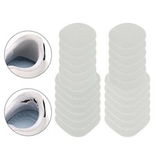 12 Pcs Shoe Heel Repair Patch Self-Adhesive Sneaker Inside Patches, Light Grey