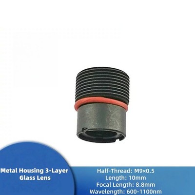 Laserland Half Thread M9x0.5 600-1100nm Metal Housing 3 Layer Glass Lens