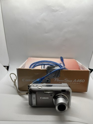 Canon PowerShot A460 5.0MP Digital Camera 4GB Tested Plus AA Battrey Powered - Picture 2 of 19
