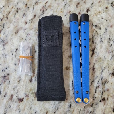 Benchmade 99T Necron Trainer Balisong Blue Class 