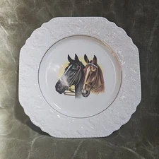2 Horses Collectable Plate Lord Nelson Pottery Vintage C2