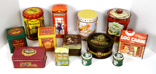 Vintage Lot of 13 Advertising Tins House of Lloyd Horner England Churchills - Picture 2 of 19