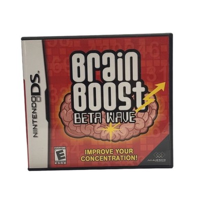 Brain Boost Beta Wave Improve Your Concentration Nintendo DS game 2006