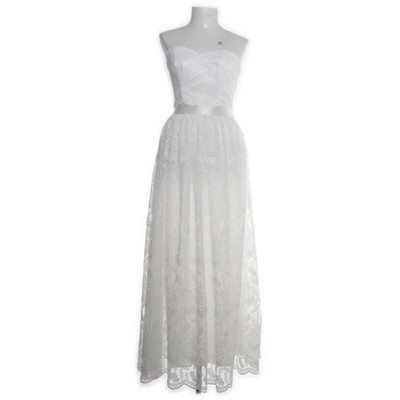 Naf Naf, Hochzeitskleid, Größe: 38, Weiß, Polyester/Viskose, Musterstrick #RXl