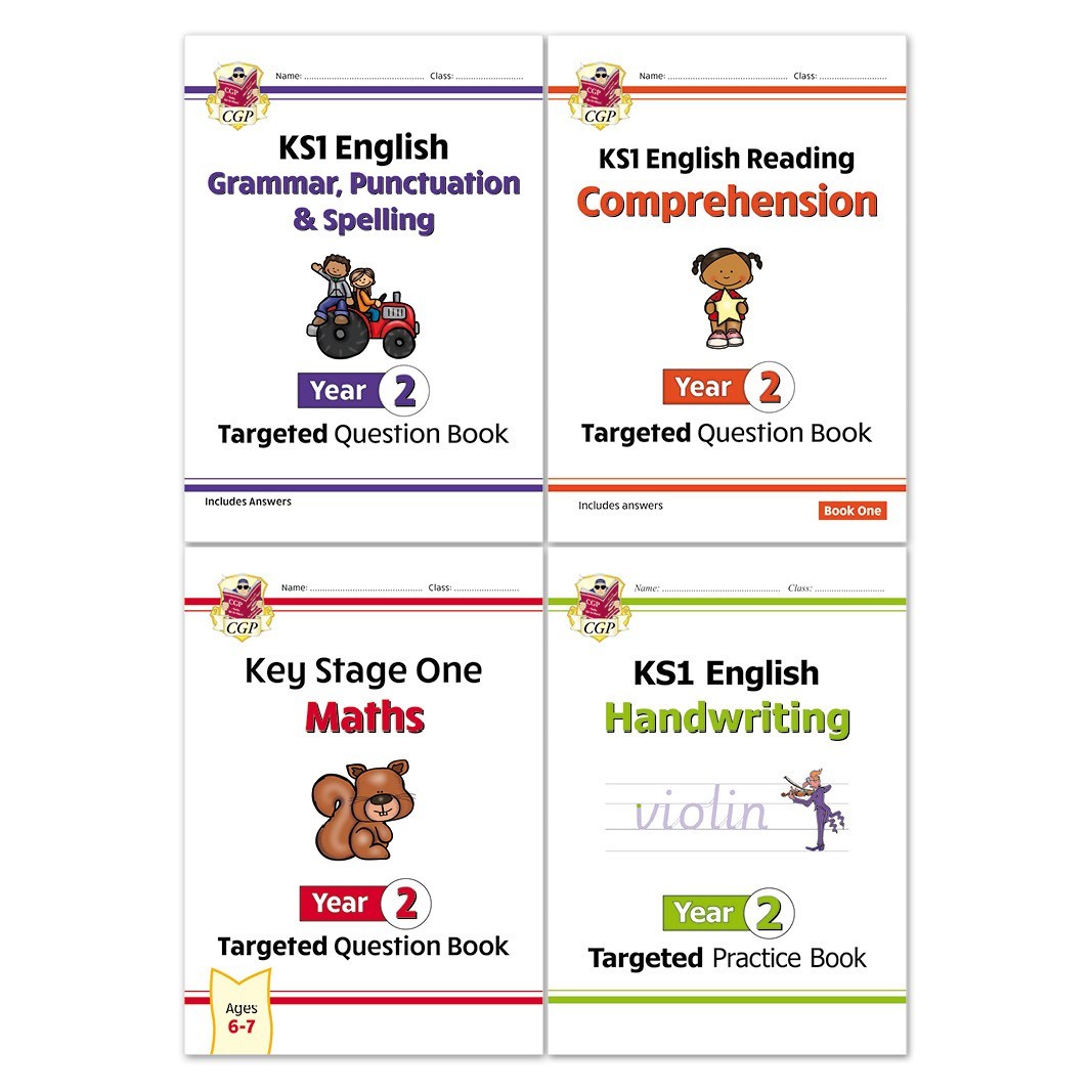 CGP KS1 Year 2 Targeted Question Bundle 4 Books Collection Set - Ages 6-7 - PB - Image 2