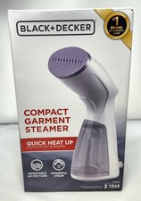 Black + Decker Compact Garment Steamer (HGS012P) – New in Box