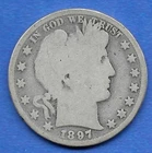 1897 BARBER HALF DOLLAR, OVER 100 YEARS OLD!!!