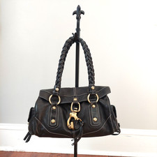Francesco Biasia Shoulder Bag Braided Top Dou...