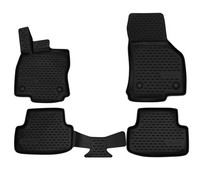 GummifußMatten FüR Seat Leon 3 5F 2012-2020 3D Passform Hoher Rand Gummimatten