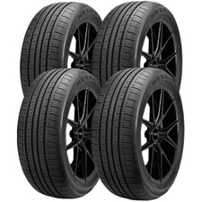 (QTY 4) 215/60R17 Nexen N'Priz AH5 96T SL Black Wall Tires