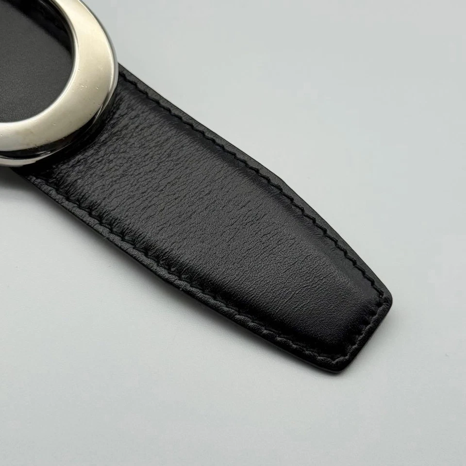 Cinturón Gucci Hebilla G Cuero Metal Plateado Foto 4 de 4