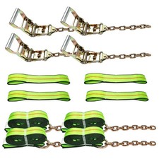 8 Point Tie Down Diamond Weave Straps Kit For Car Carrier Rollback Flatbed 8 Point Tie Down Diamond Weave Straps Kit For Car Carrier Rollback Flatbed