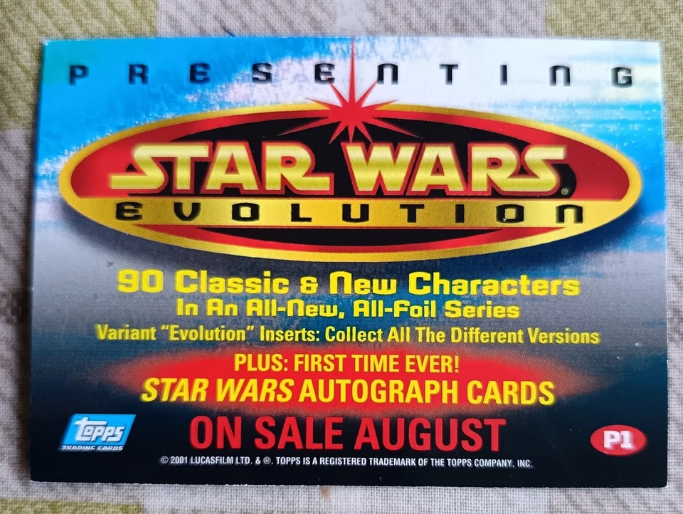Star Wars Evolution Obi-Wan Kenobi (Ewan McGregor) Promo Trading Card P1 - Image 2 of 2