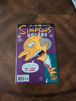The Simpsons #132 (Bongo Comics July 2007) with The Simpsons Movie Poster NM