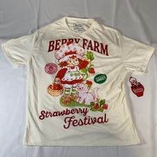 Strawberry Shortcake Berry Farm Strawberry Festival Graphic Shirt Medium NWT