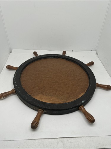 Antique Gloucester Shipbuilding 1898 Boat Wheel 14” DWBO - Picture 8 of 12