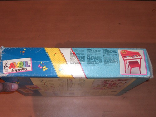 VINTAGE 80'S BABY 7 NOTE MINI PIANO AVRIL BONTEMPI MIB MINT - Picture 6 of 9