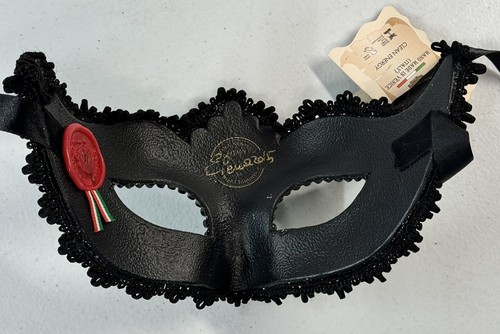 *NEW* Set of 2 La Maschera Del Galeone Masquerade Masks Silver Male/Female - Picture 4 of 9