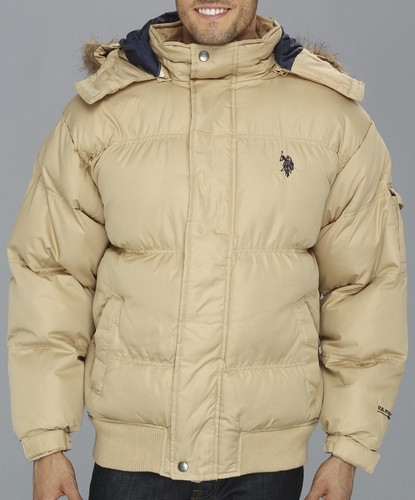 EE. UU. Polo Assn Para hombres Chaqueta acolchada Abrigo de snorkel Parka con capucha Moda Invierno XL - Imagen 1 de 5