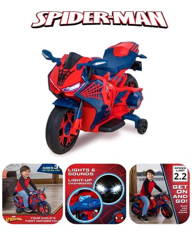 spider man 6v motorcycle
