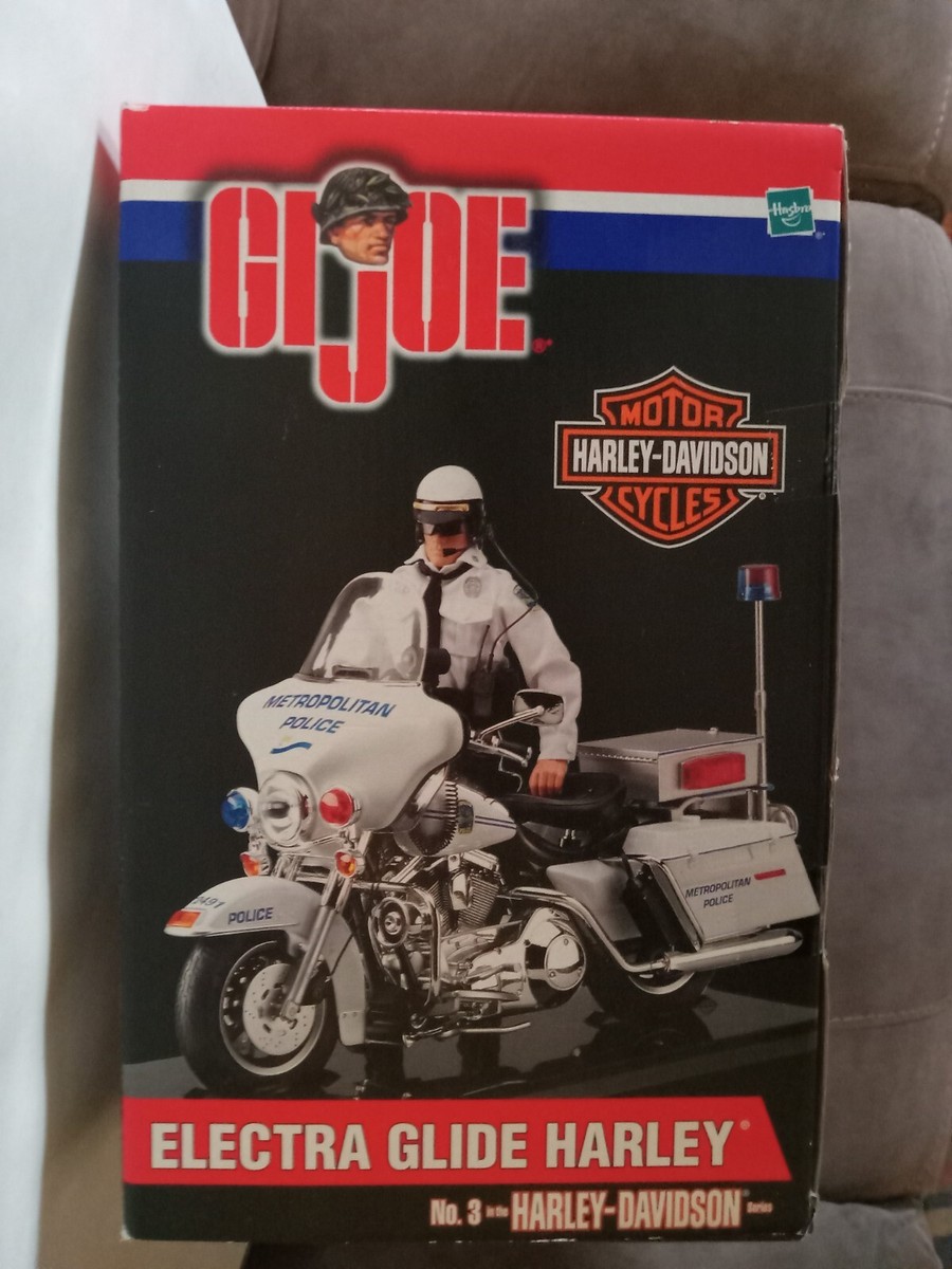 GI Joe Electra Glide Harley-Davidson Motorcycle and 12