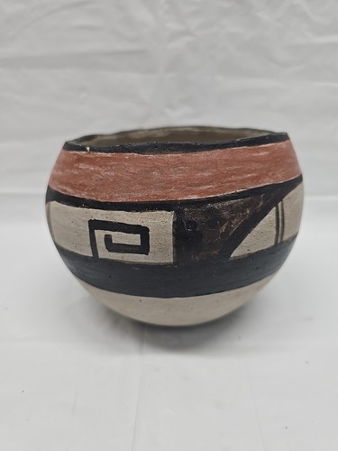 Southwest Pueblo Pottery Bowl Marked A.S. Older Vintage - Picture 19 of 22