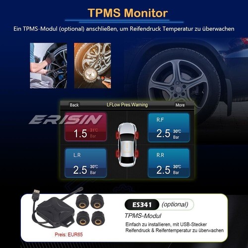 8-Kern Android 13 Autoradio GPS DAB+ CD Ford C/S-Max Focus Fiesta Transit Galaxy - Bild 18 von 21