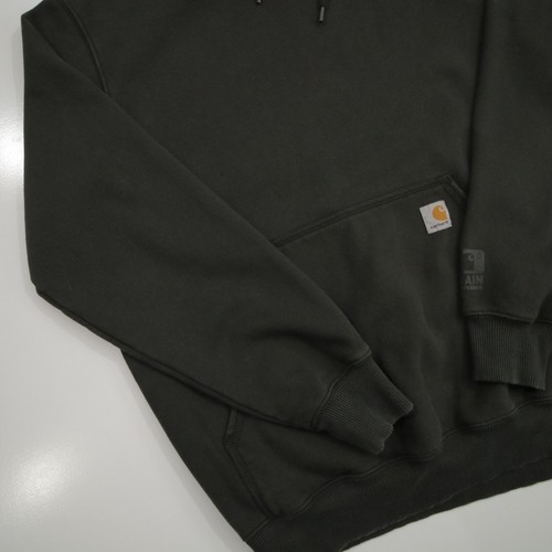 Carhartt Heavyweight Rain Defender Gray Pullover Hoodie Adult Med Original Fit - Picture 3 of 18