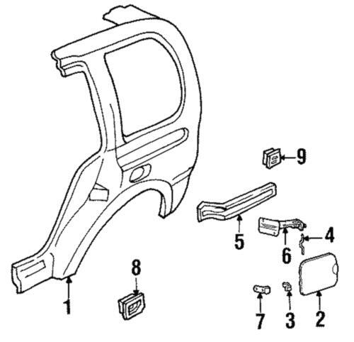 Tapa de combustible para Ford (P/N XF5Z-12405A26-CA)