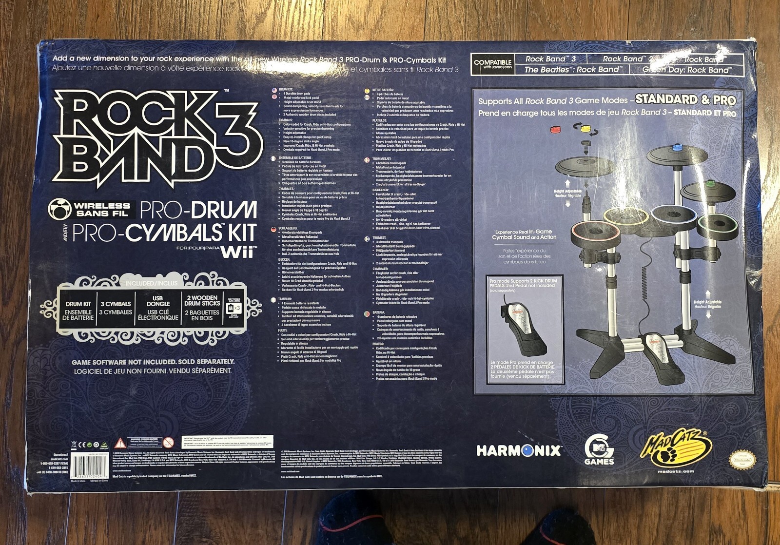 UNUSED Rock Band 3 Pro Drum Pro Cymbals Kit for Nintendo Wii COMPLETE