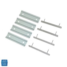 1963-65 Nova Chevy Ii Seat Cover Emblems - Set Of 4 -includes Backing Plates