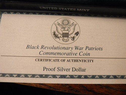 1998-S Black Revolutionary War Patriots Commemorative Dollar ~ Original package - Picture 5 of 6