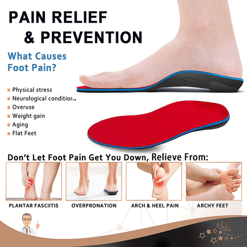 Plantillas ortopédicas para zapatos insertos pies planos soporte arco alto gel fascitis plantar - Imagen 5 de 14