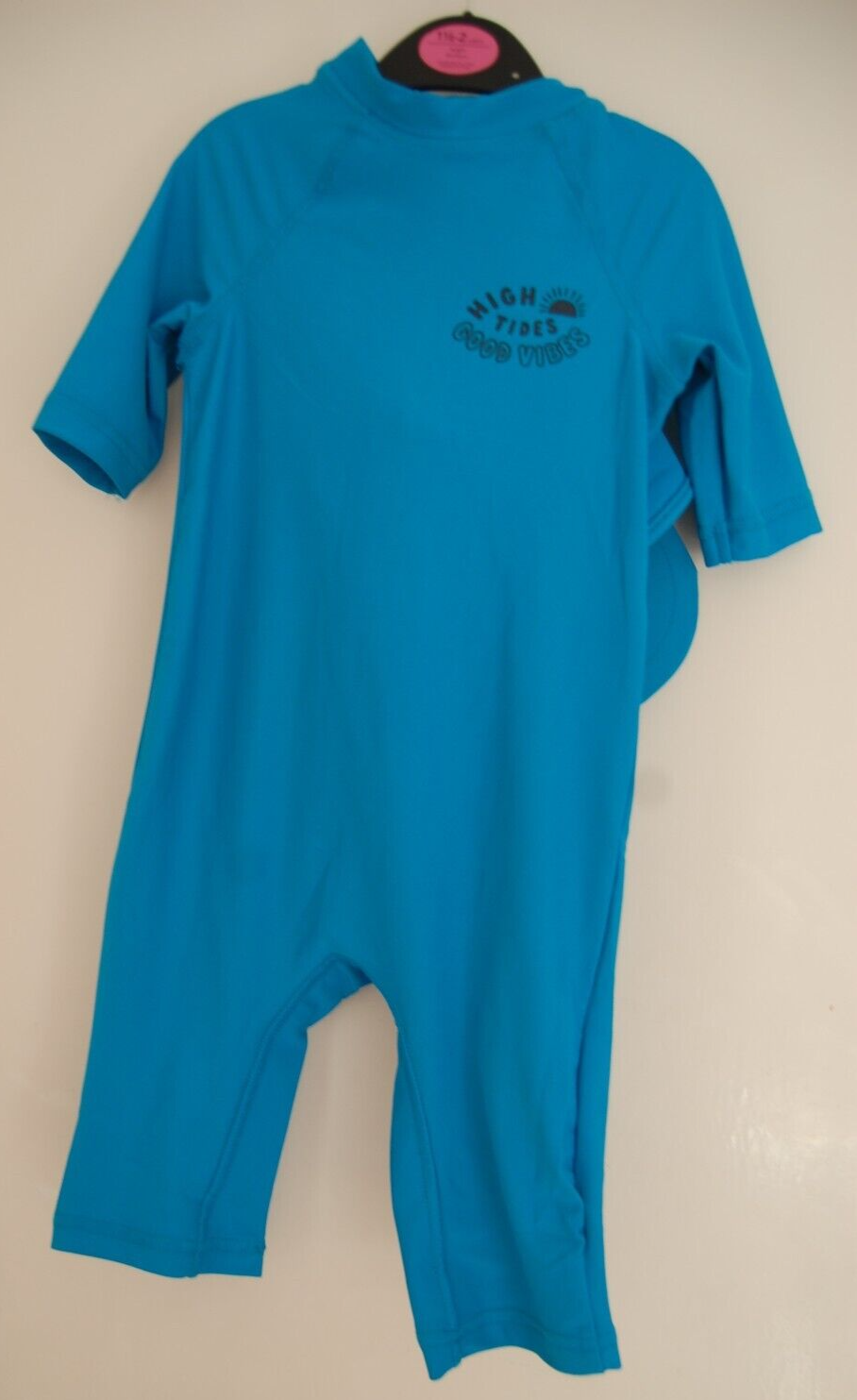 George 1 Piece Sun Protection Suit with Hat UPF 50+ Teal 18-24 Months BNWT