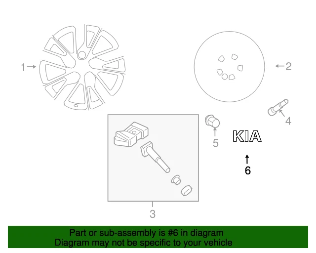 ⭐OEM⭐ Wheel Center Cap for 11-19 Kia Cadenza Niro Sportage Stinger 529603W200 Foto 3 de 3
