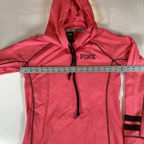 Victoria Secret Pink Womens Sweatshirt Sz L Long Sleeve Pullover Hoodie Pink - Bild 4 von 7