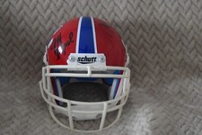 JEFF TEDFORD, JAKE HAENER FRESNO STATE BULLDOGS SIGNED SCHUTT MINI HELMET W/COA